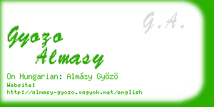 gyozo almasy business card